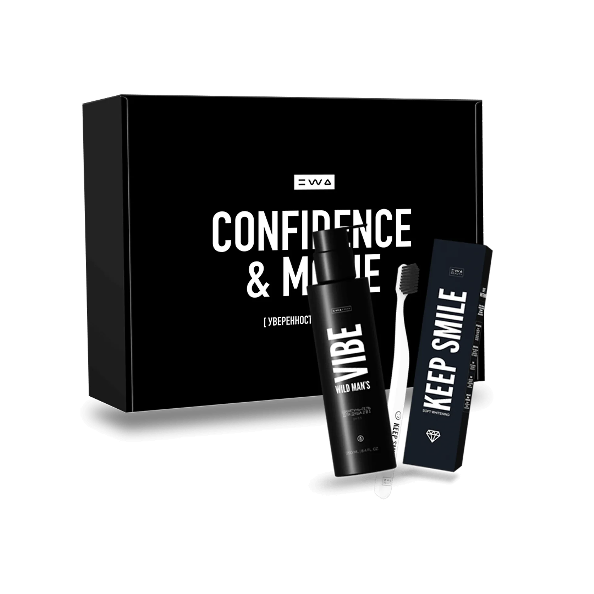 CONFIDENCE & MOXIE - Мужской шампунь и гель для душа WILD MAN'S VIBE