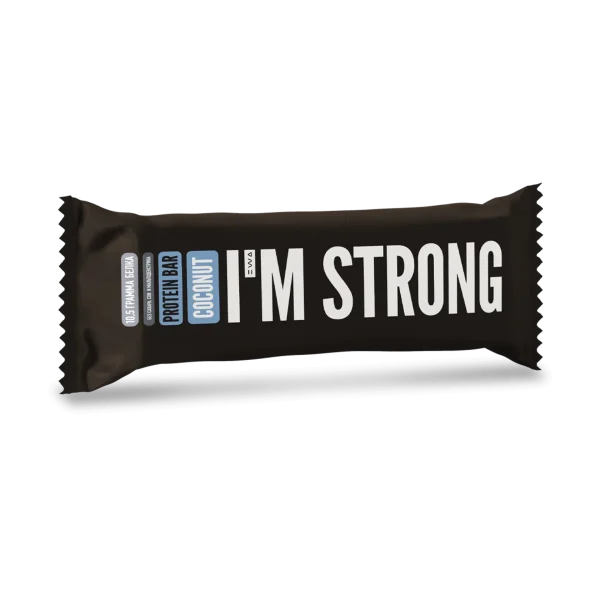 PROTEIN BAR I`M STRONG - Протеиновый батончик со вкусом «кокос».