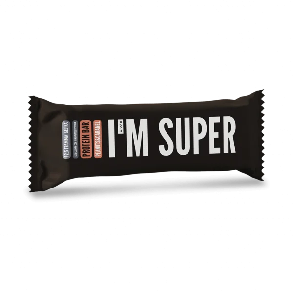 PROTEIN BAR I`M SUPER — Протеиновый батончик со вкусом «арахис и карамель»