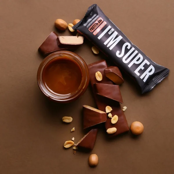 PROTEIN BAR I`M SUPER - Протеиновый батончик со вкусом «арахис и карамель».