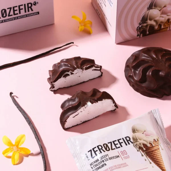 ZEROZEFIR ICE CREAM - Зефирный десерт в глазури со вкусом пломбира.