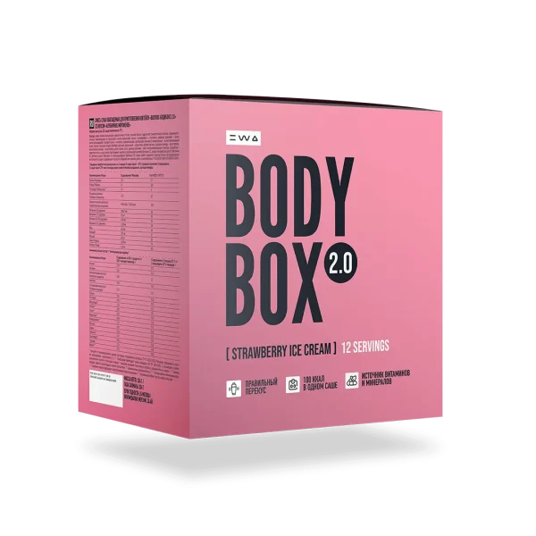 BODYBOX 2.0 STRAWBERRY ICE CREAM - Коктейль BODYBOX со вкусом клубничного мороженого.