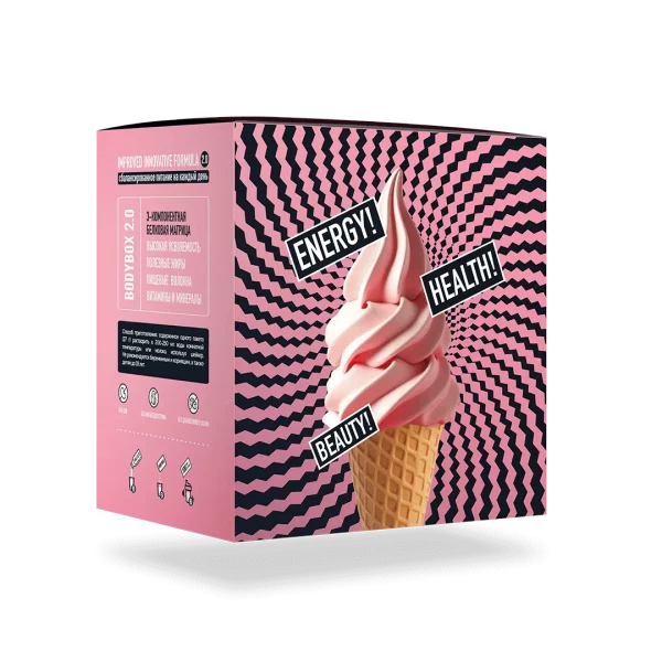 BODYBOX 2.0 STRAWBERRY ICE CREAM - Коктейль BODYBOX со вкусом клубничного мороженого.
