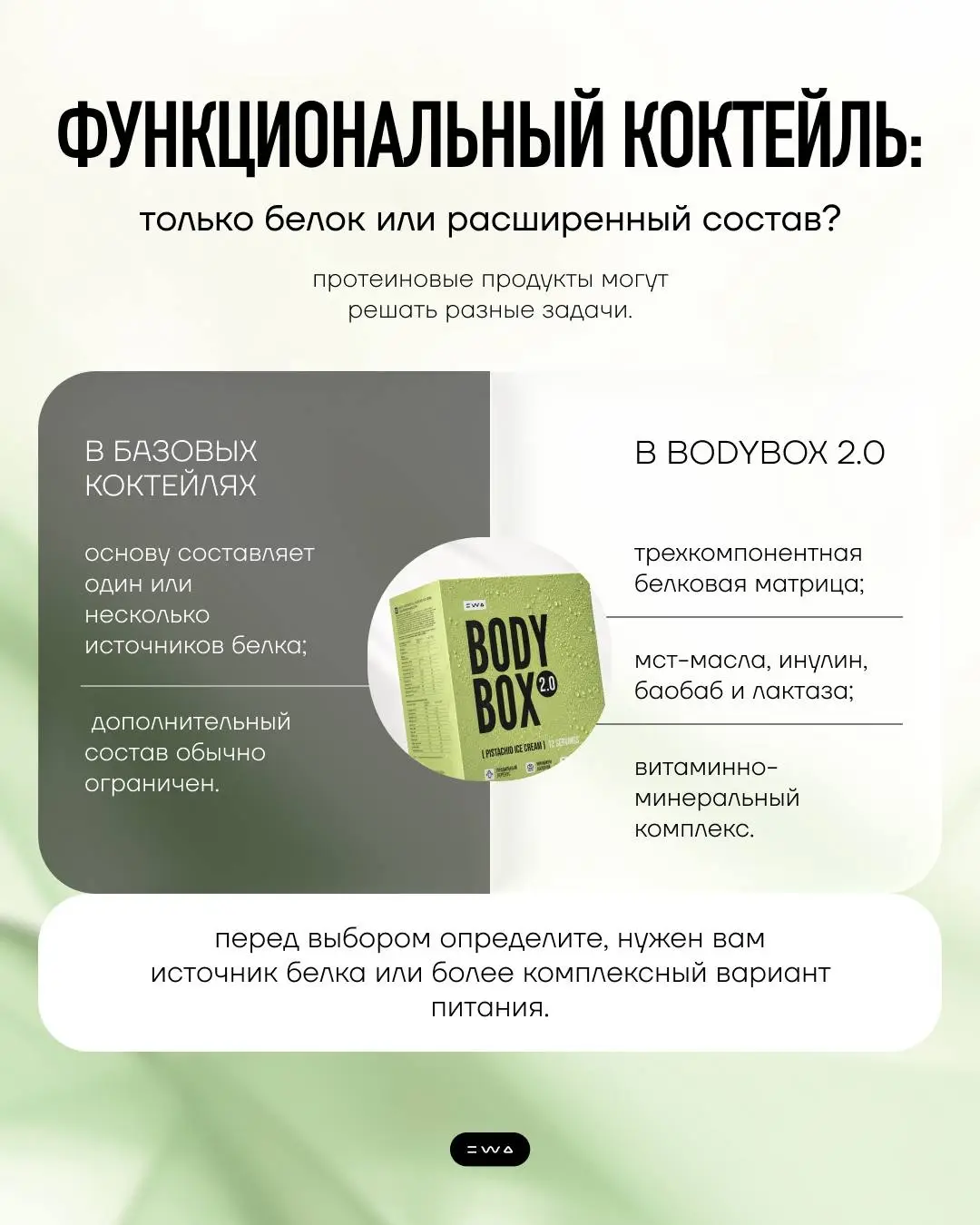 КАК СРАВНИТЬ БАДЫ ПО СОСТАВУ